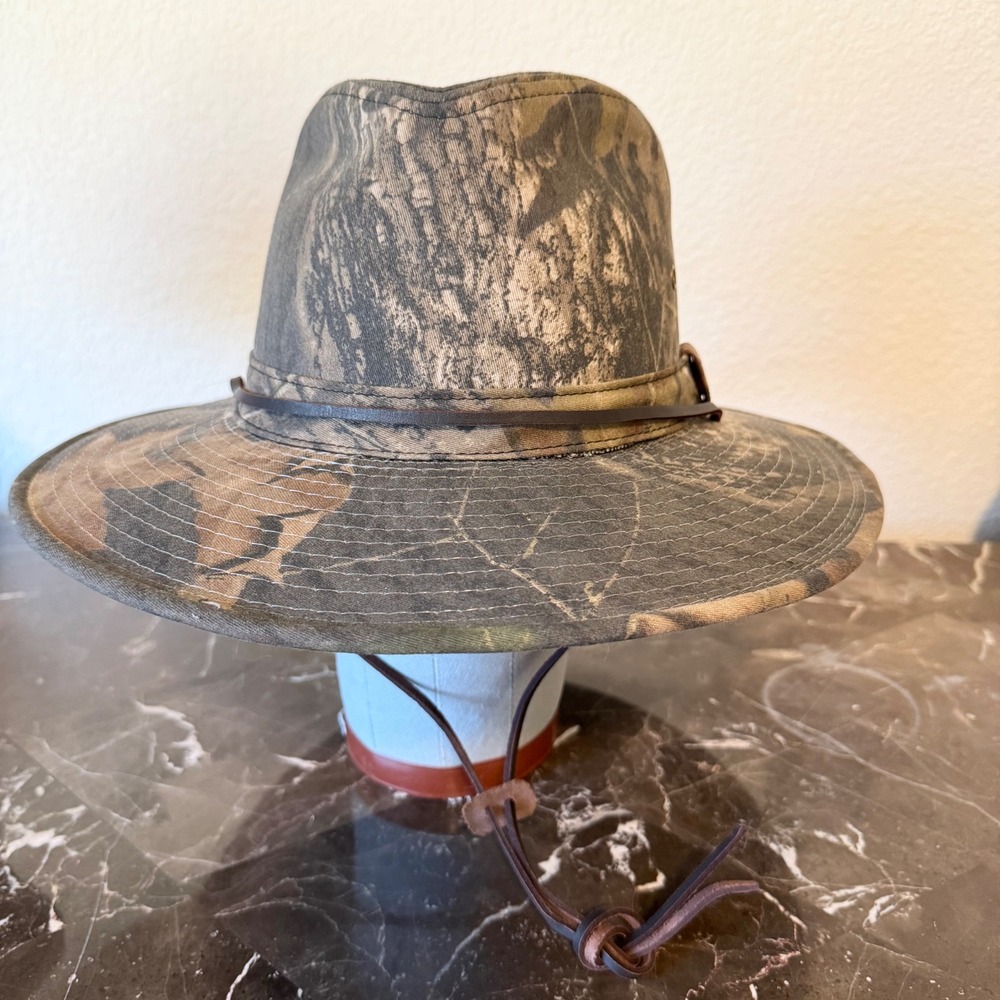 Outdoor Cap Mens Camo Boonie Hat Wide Brim Hunting Fishing Sun Hat OSFM